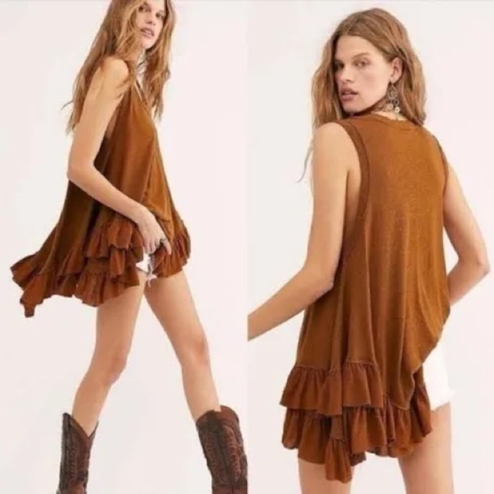 Free People Shimmy Sasha Tank Top Size Small EUC - Picture 2 of 7